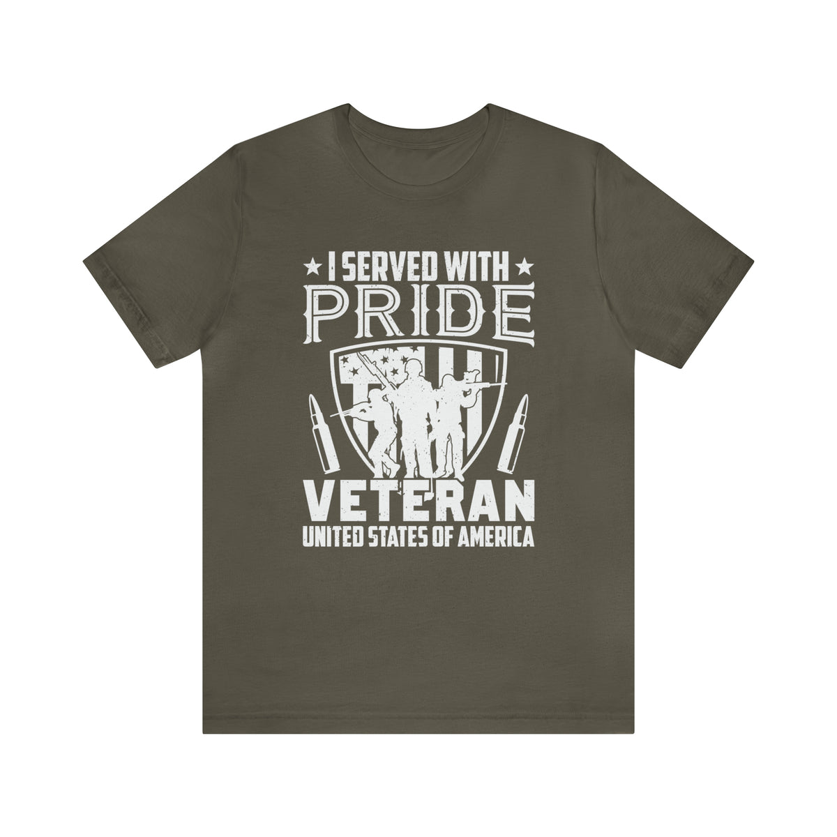 I Served With Pride Veteran USA T-Shirt
