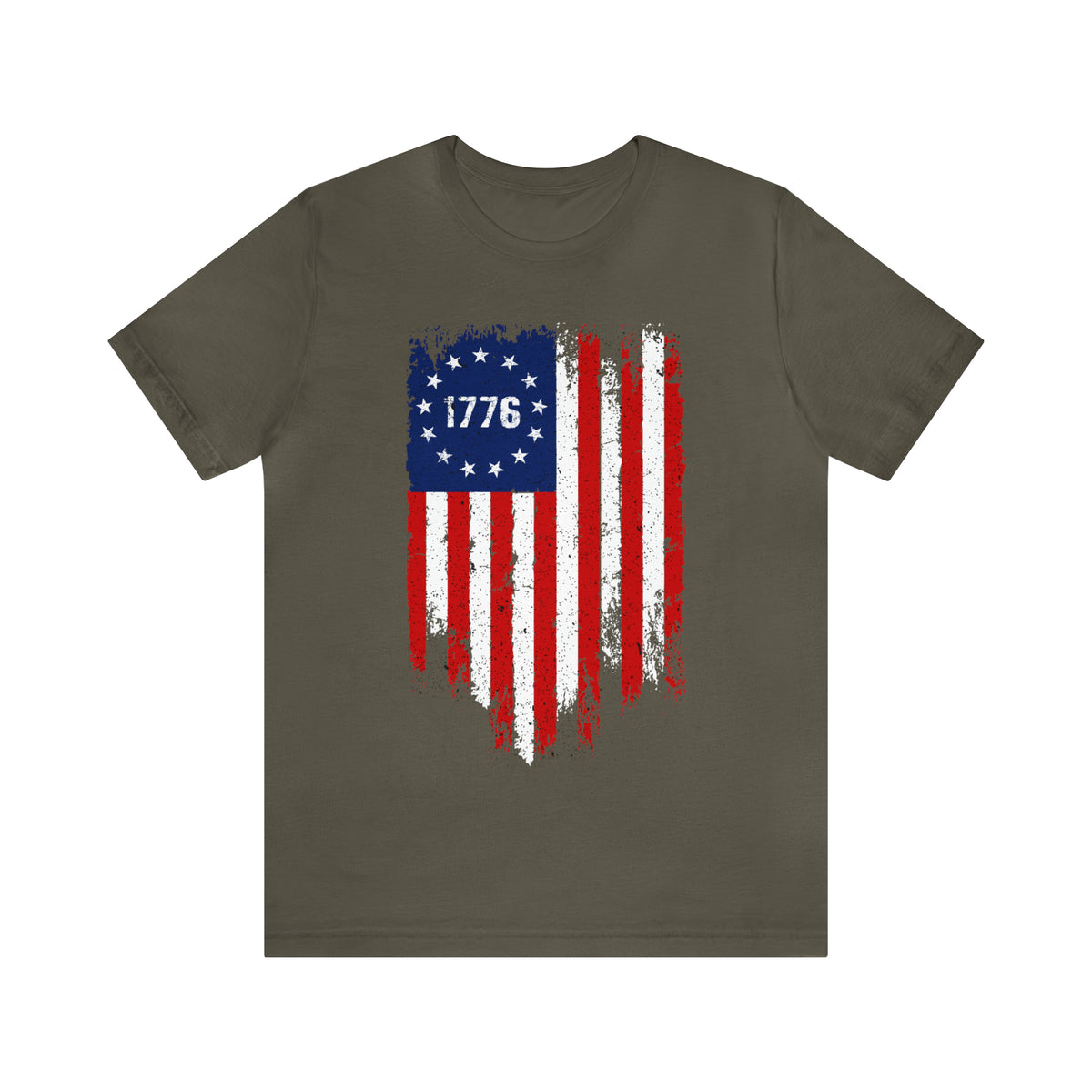 Betsy Ross Distressed 1776 Flag T-Shirt